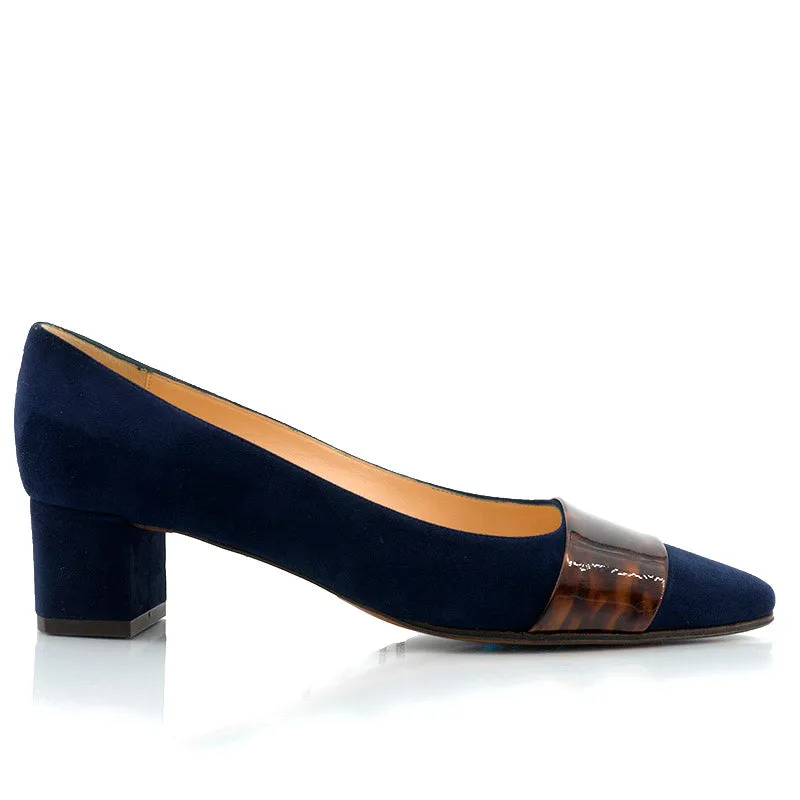 Bégum Paris Delft escarpin bicolore vernis