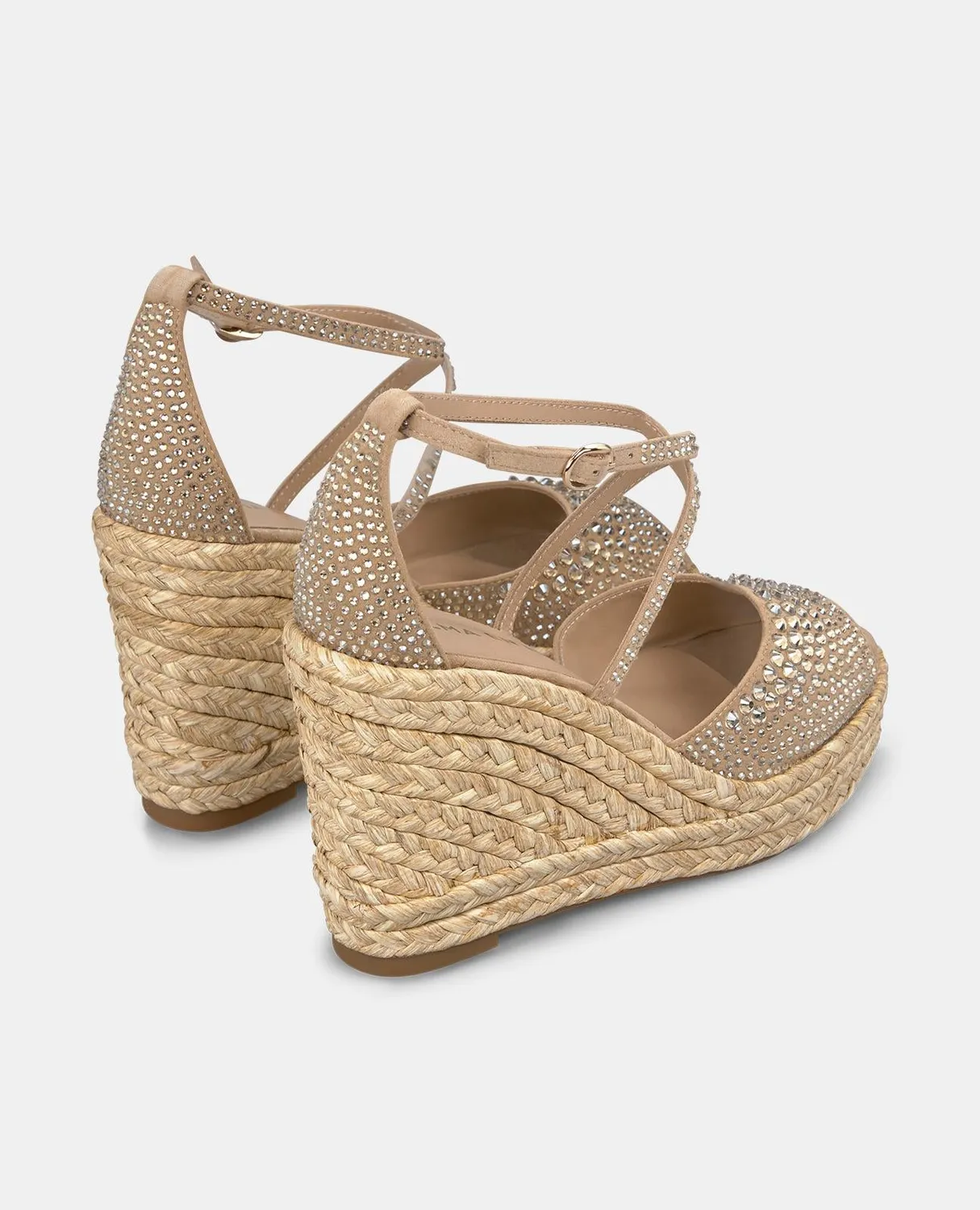 Alma en Pena V2551004 Suede Sand compensées beige 9,8 cm