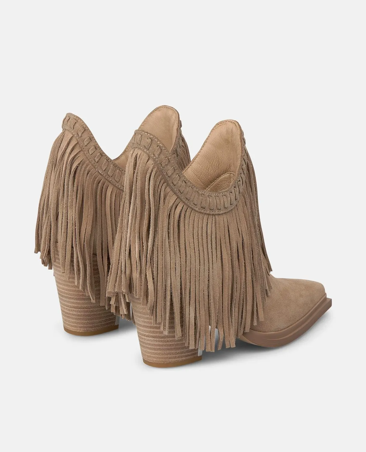 Alma en Pena I260786C bottines vison cuir talon 8,5 cm