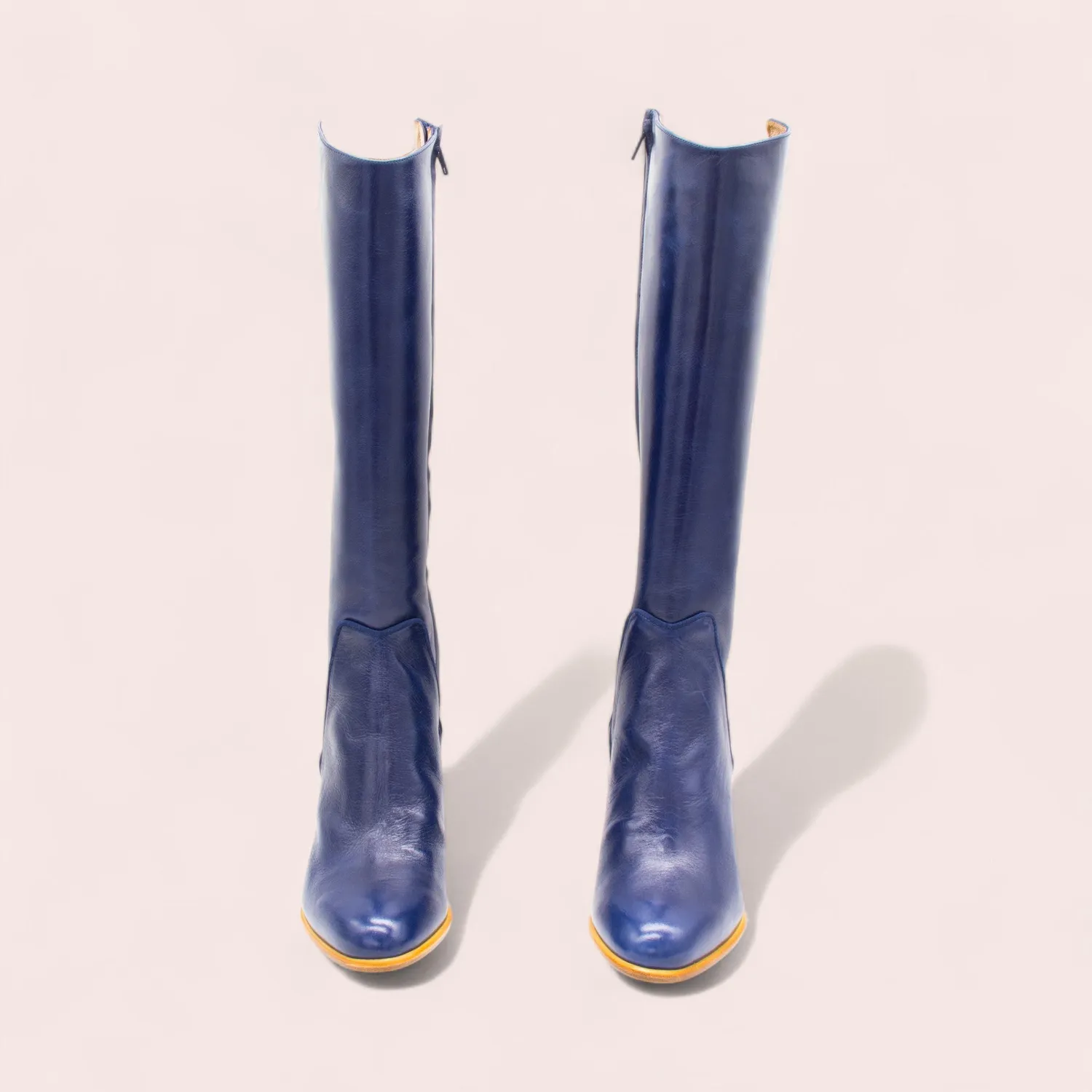 Karine Arabian Getty bottes cuir talon 70 mm dernières paires