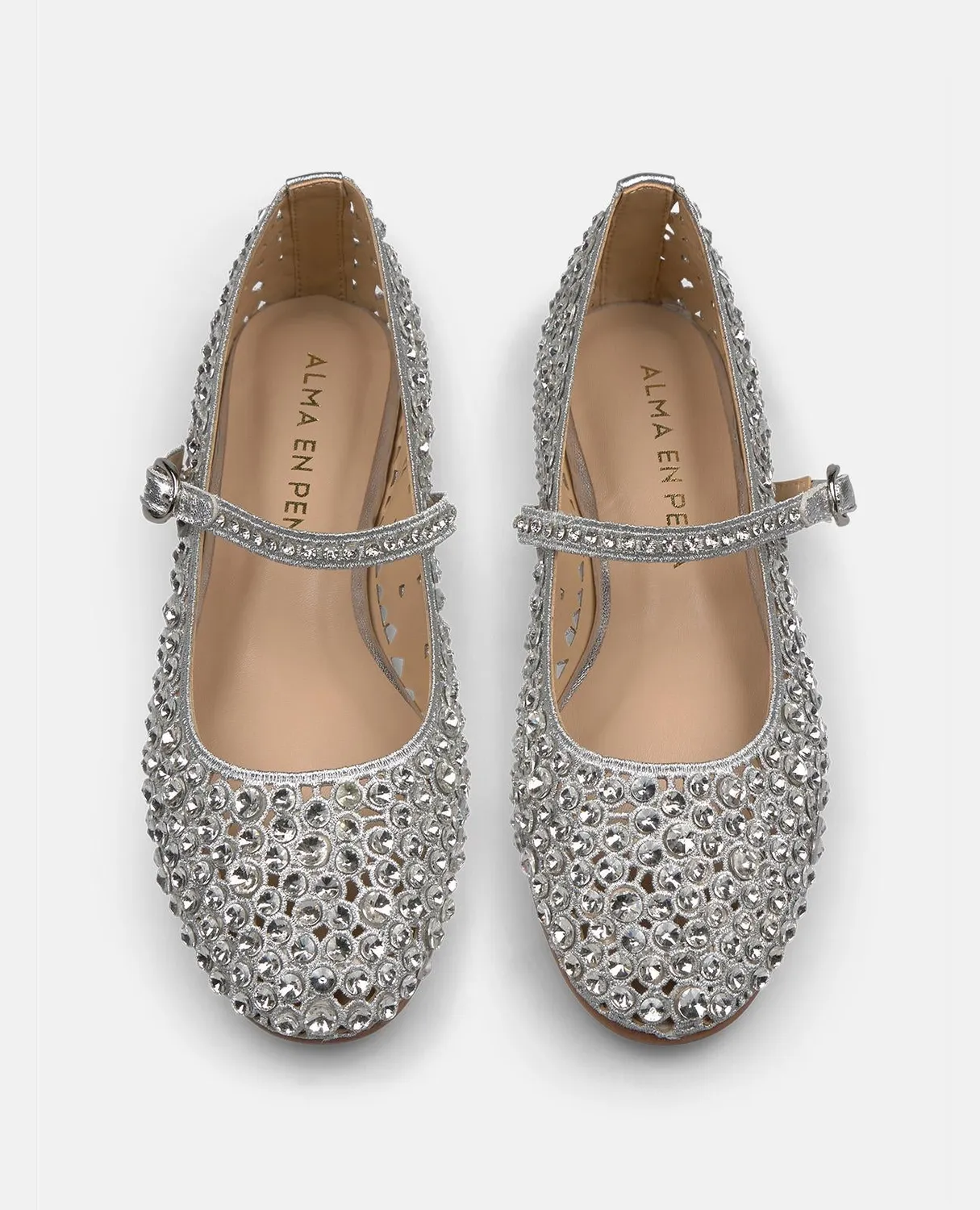 Alma en Pena V250544 ballerines argenté strass