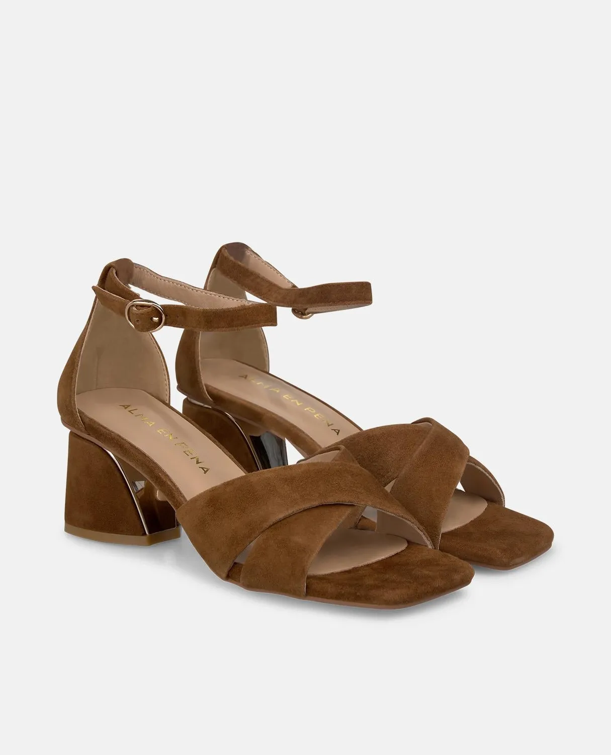 Alma en Pena V263002 sandales cuir caramel talon 5,5 cm