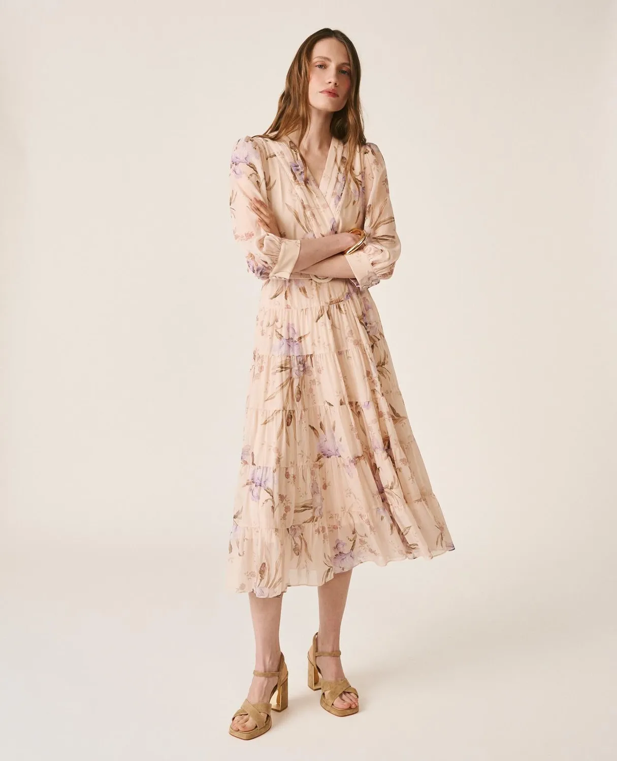 Alma en Pena V26CL0225 Robe longue lilas gaze