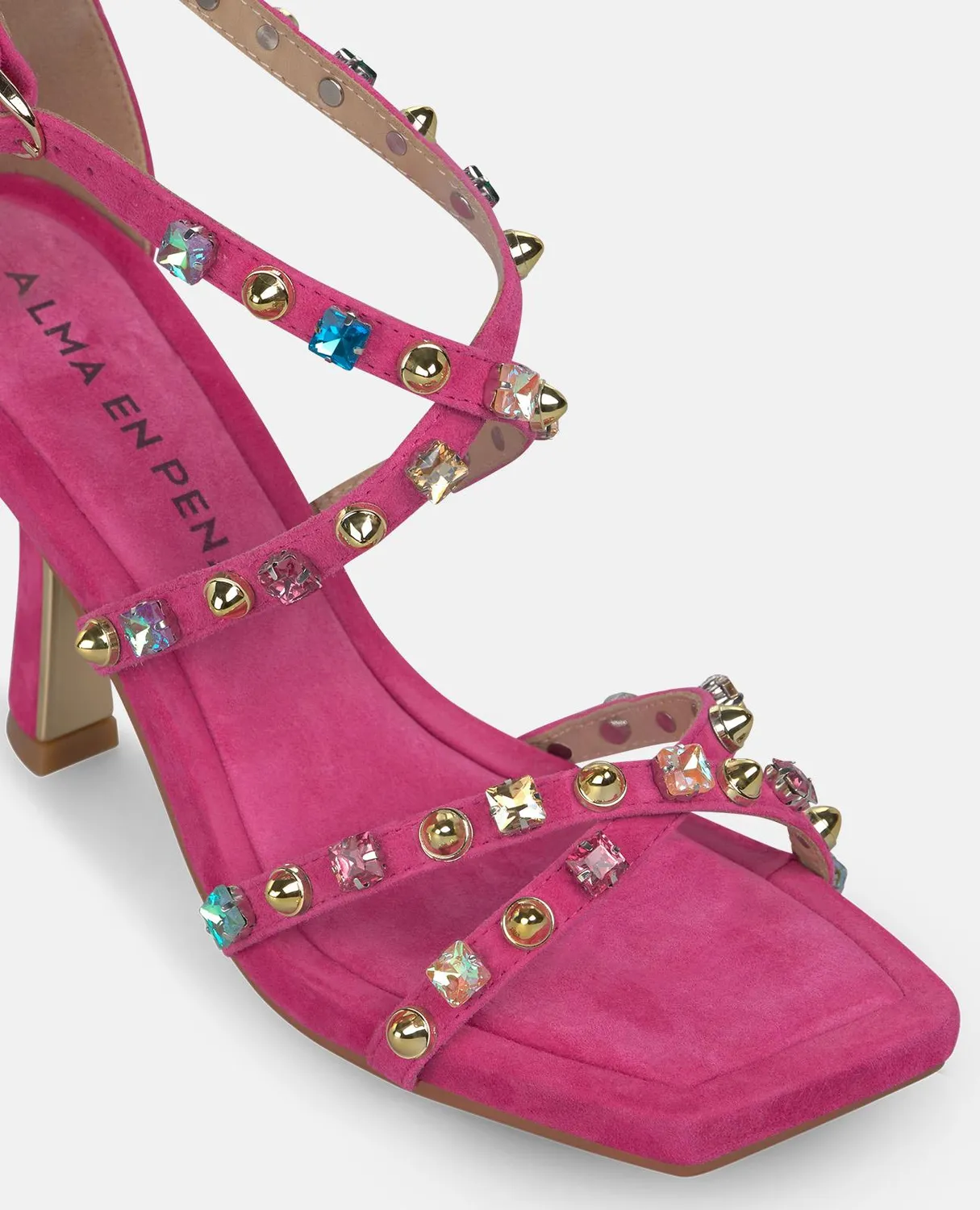 Alma en Pena V264007 sandales fuchsia cuir 9 cm