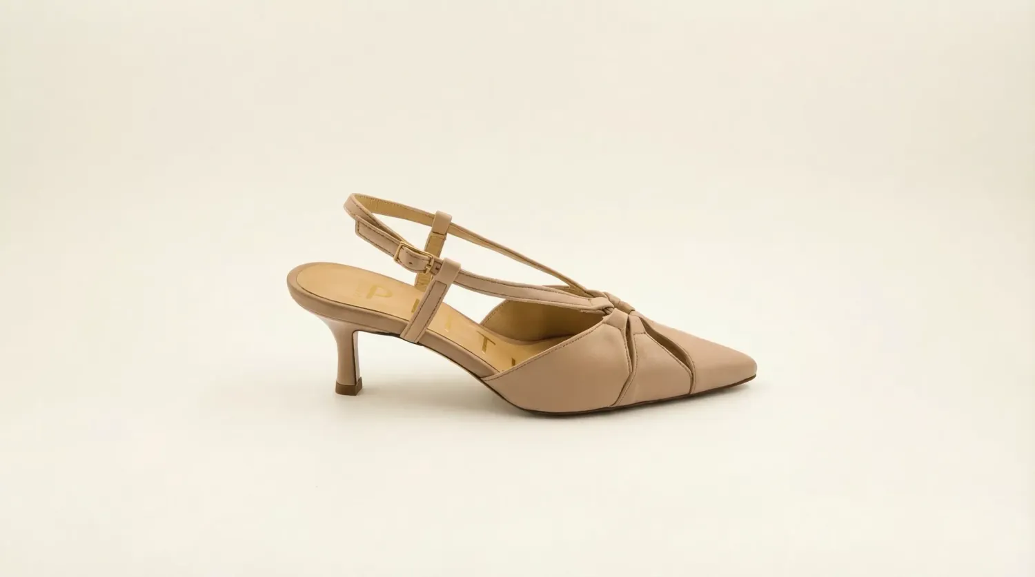 Matteo Pitti Penny 50 slingback nude entrecroisé