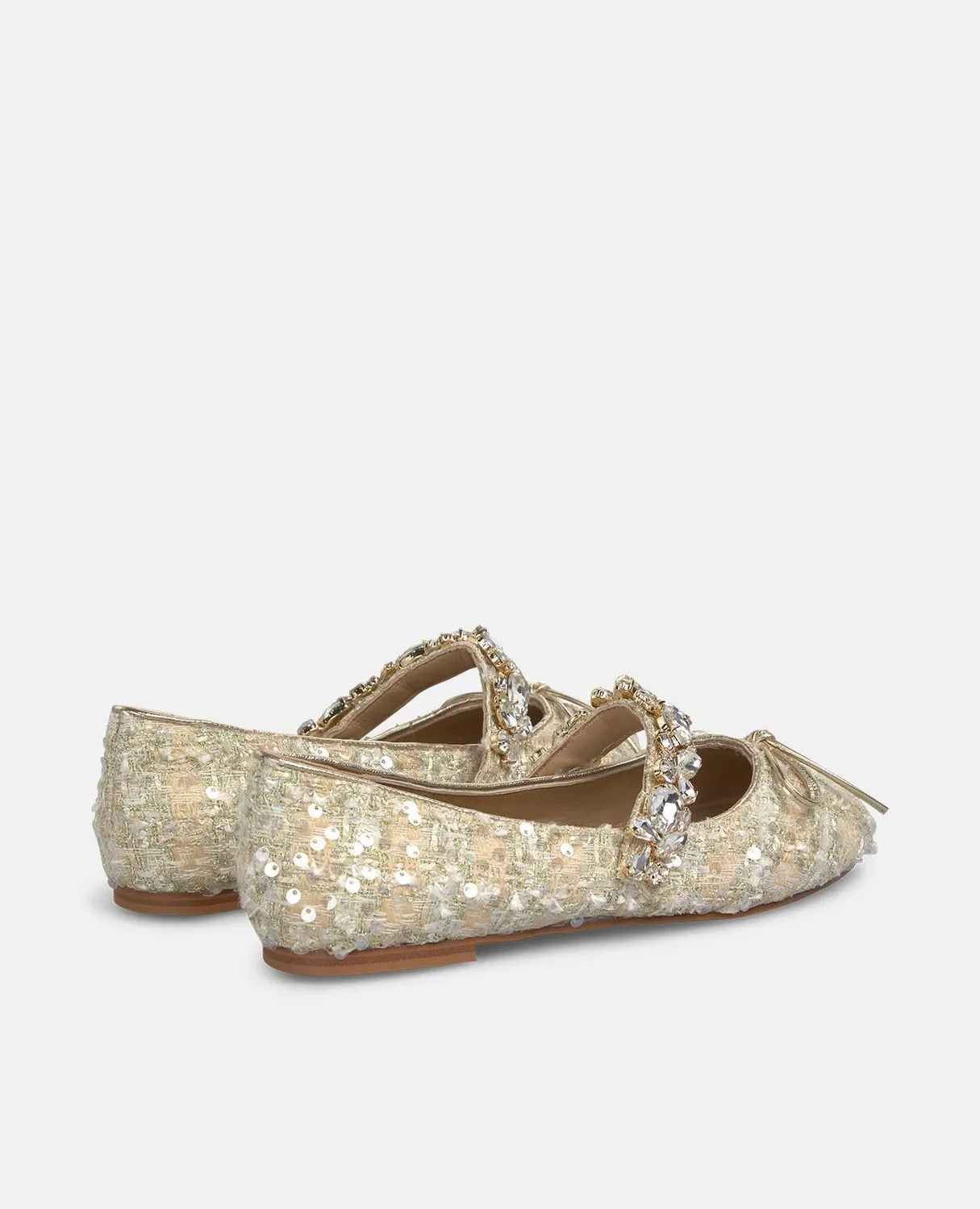 Alma en Pena V250533 ballerines tweed doré