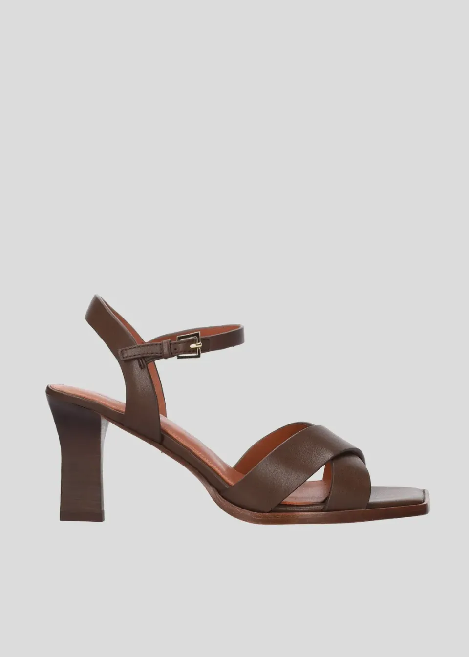 Lola Cruz Théa 75 sandales à talon marron talon 7,5 cm