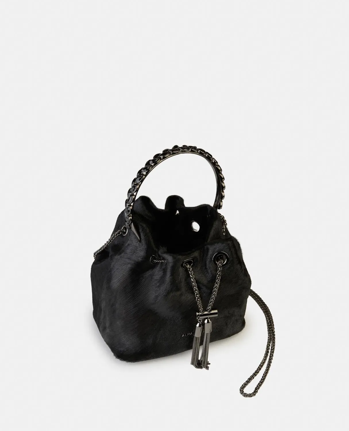 Alma en Pena BG110 sac bombonera noir cuir chaîne