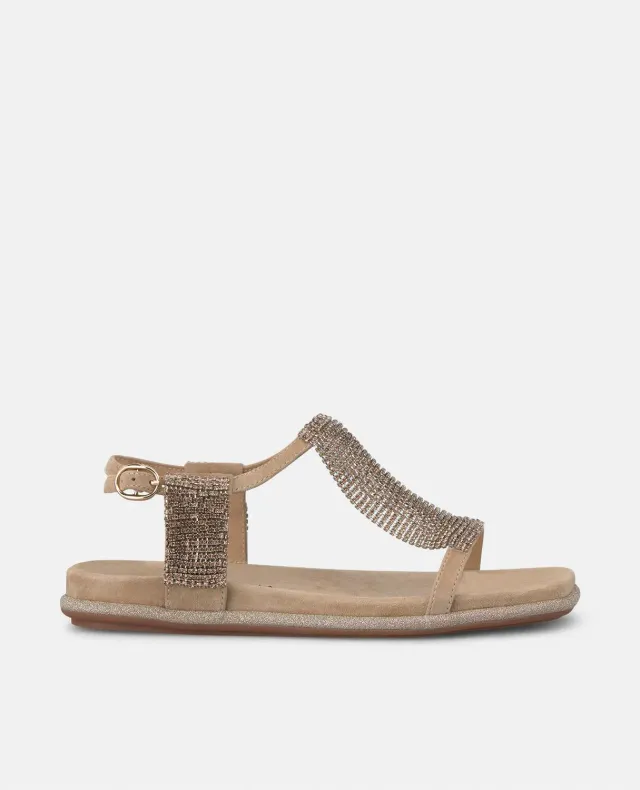 Alma en Pena V2551601 sandales plates cuir sable