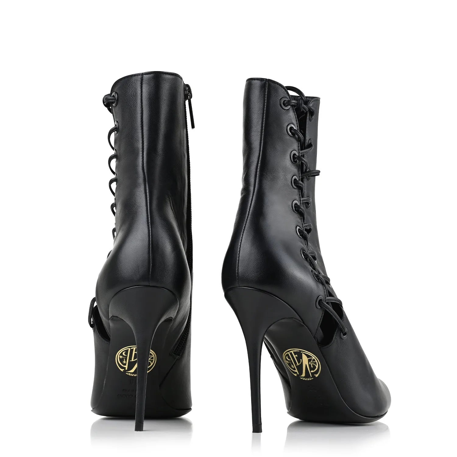 Maison Ernest Lutine 100 bottines noir cuir mat