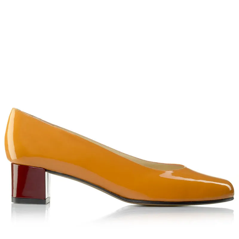 Bégum Paris Echo escarpin mandarine petit talon 4 cm