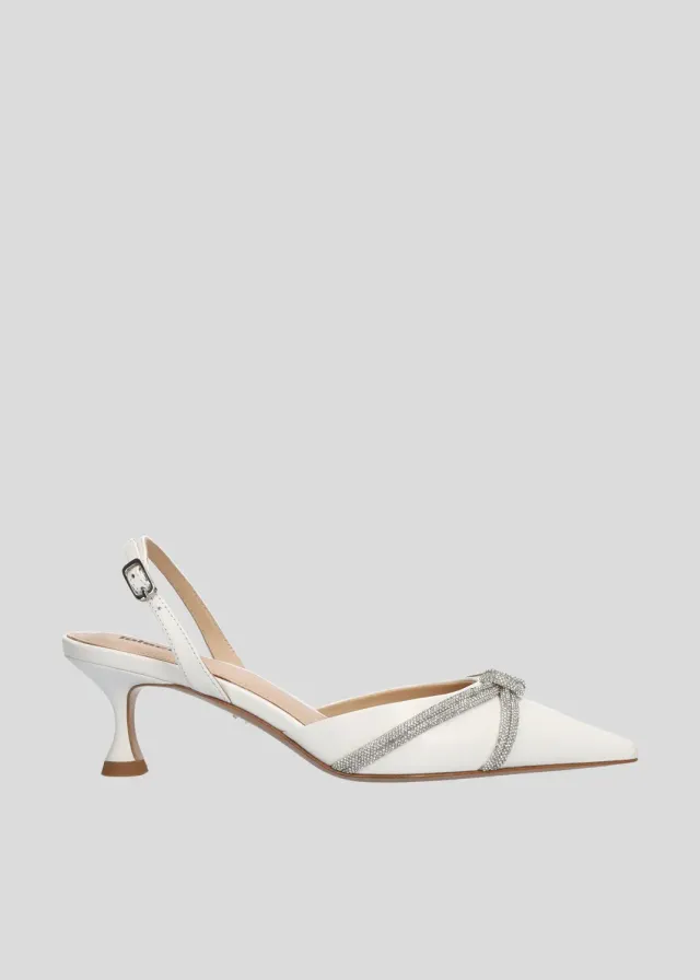 Lola Cruz Alice Pump escarpins blanc classique