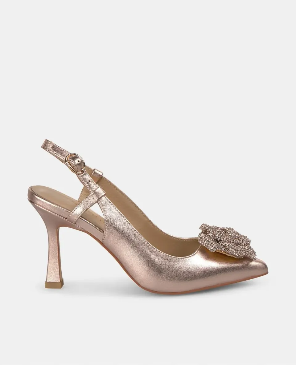 Alma en Pena V250623 escarpins cuir rose talon 9 cm