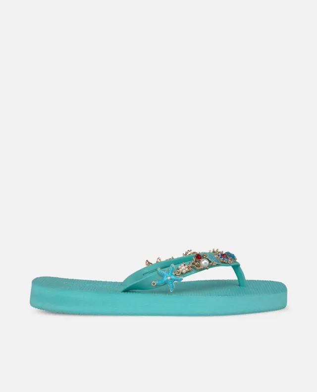 Alma en Pena V269007 tongs turquoise 2 cm