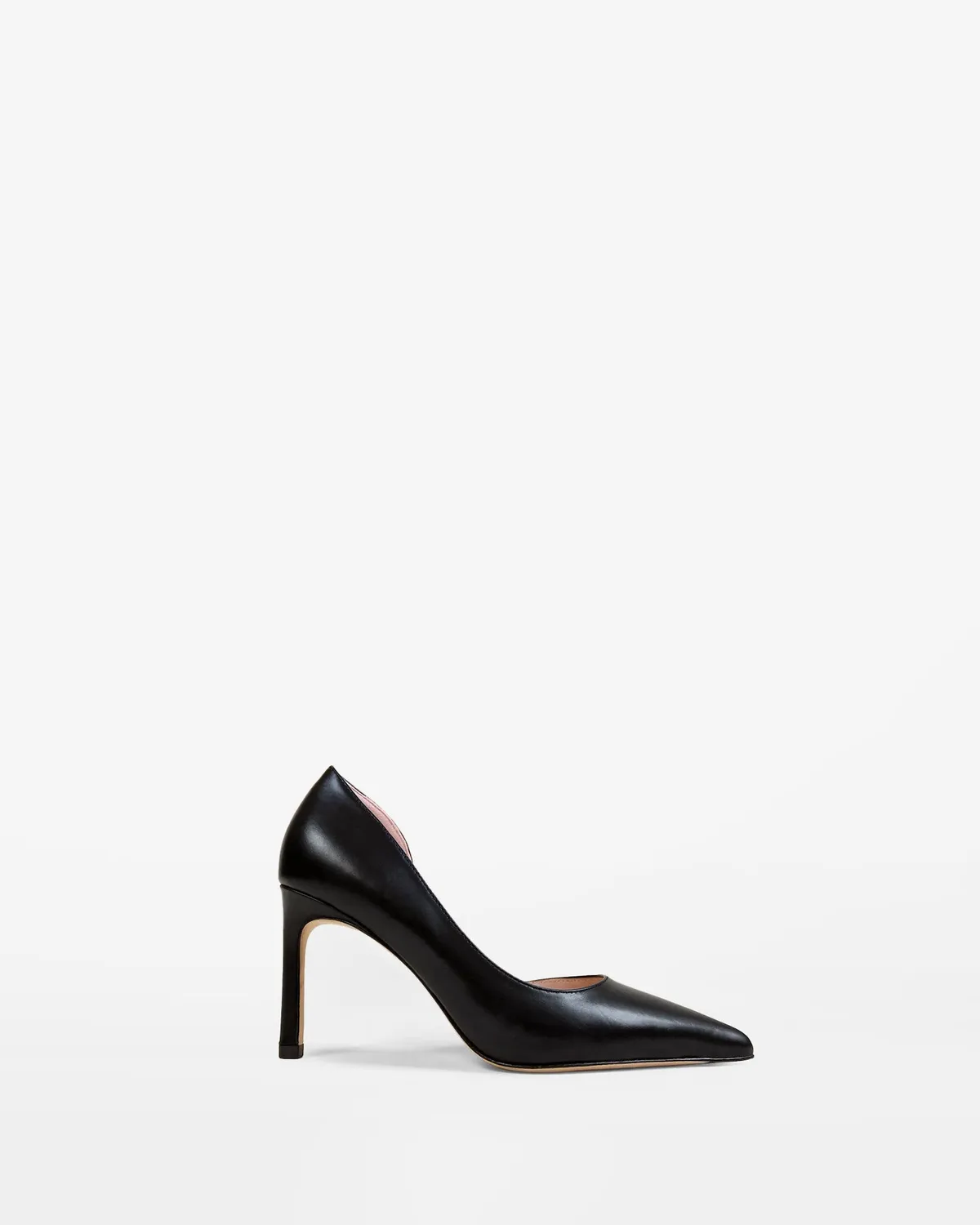 Mi/Mai Kelly Black escarpins cuir noir talon 8 cm