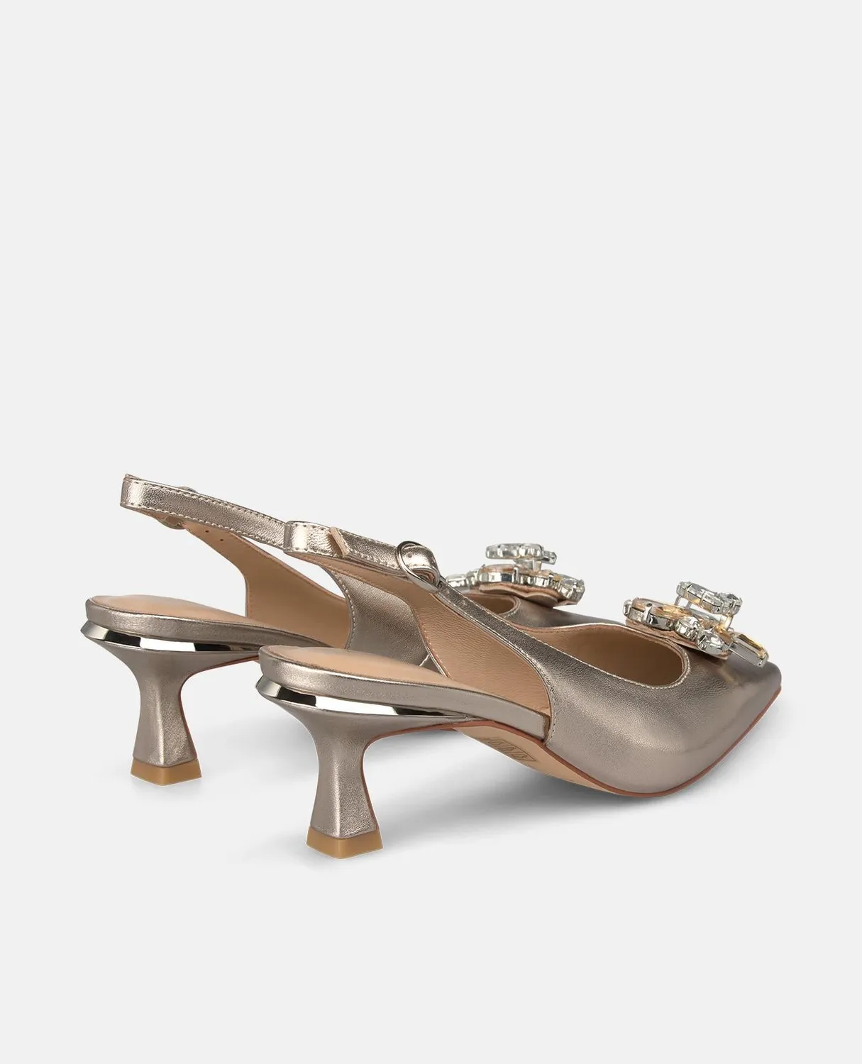 Alma en Pena V262200 escarpins bronze strass talon 8,5 cm
