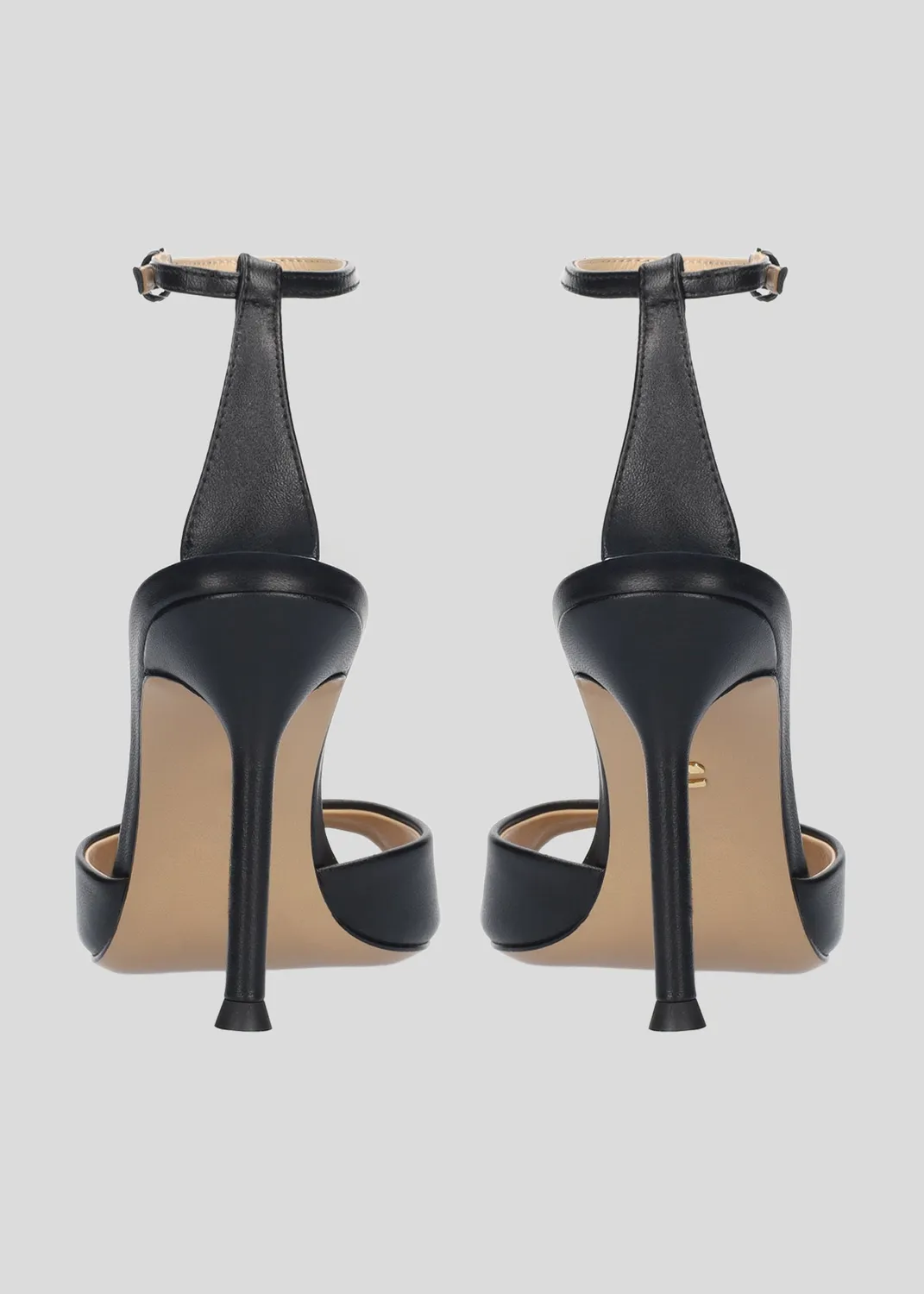 Lola Cruz Brandi sandale à talon noir 9,5 cm