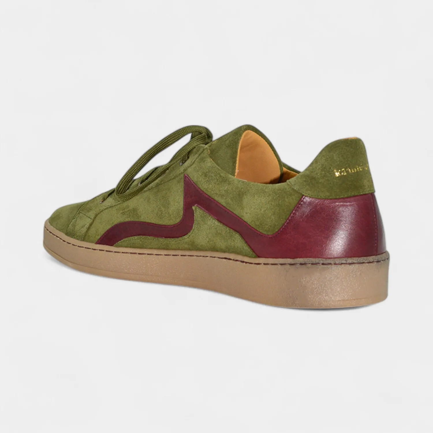 Karine Arabian Nad sneakers nubuck kaki bordeaux 43