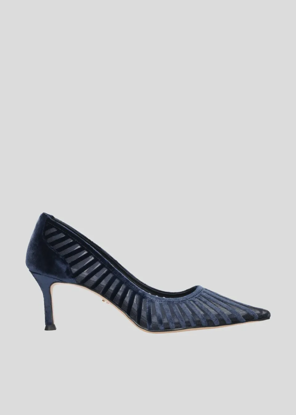 Lola Cruz Candice 65 escarpins bleu nuit cuir