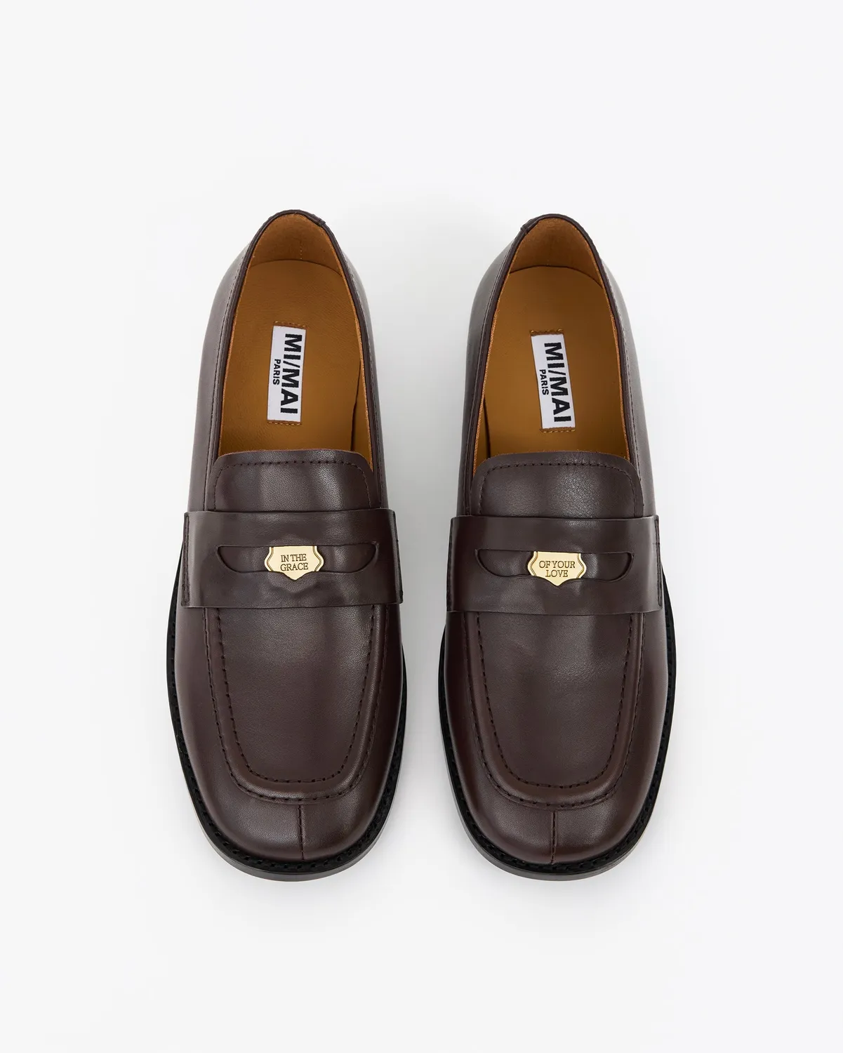 Mi/Mai Luciano mocassins penny noir cuir