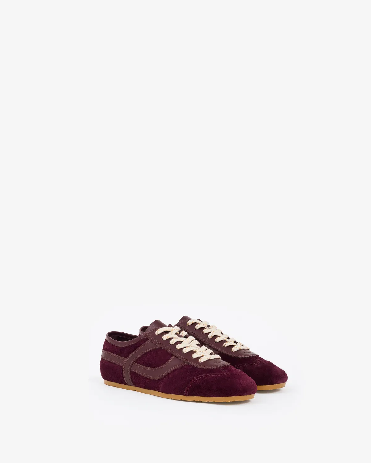 Mi/Mai Paola Burgundy baskets daim bordeaux