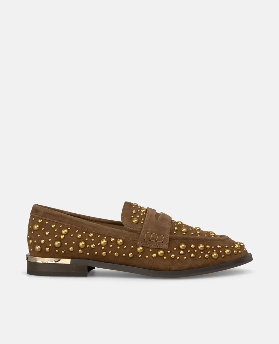 Alma en Pena I250200 mocassins marron strass