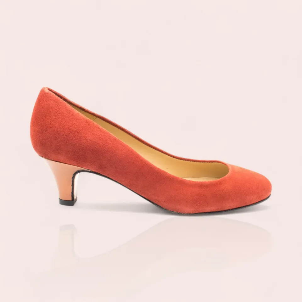 Karine Arabian DIANE escarpins cuir rouge talon 47 mm