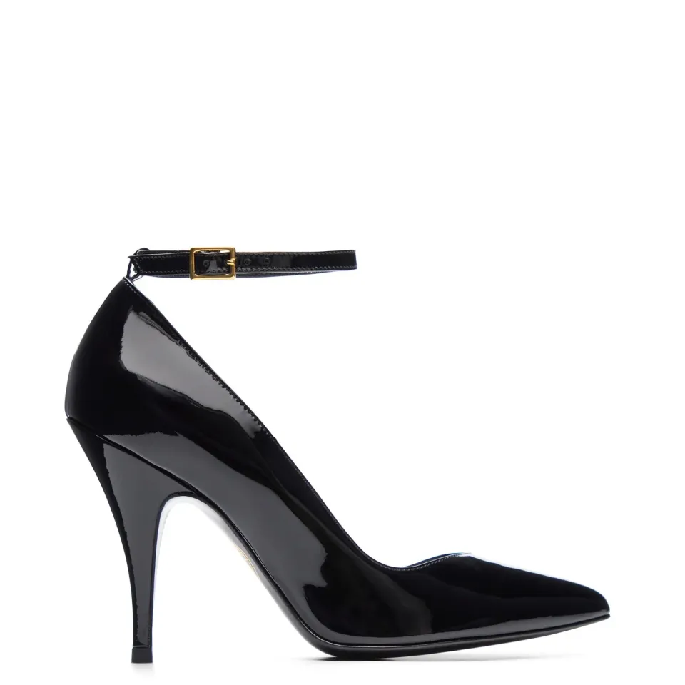 Maison Ernest Go 100 escarpin noir cuir vernis