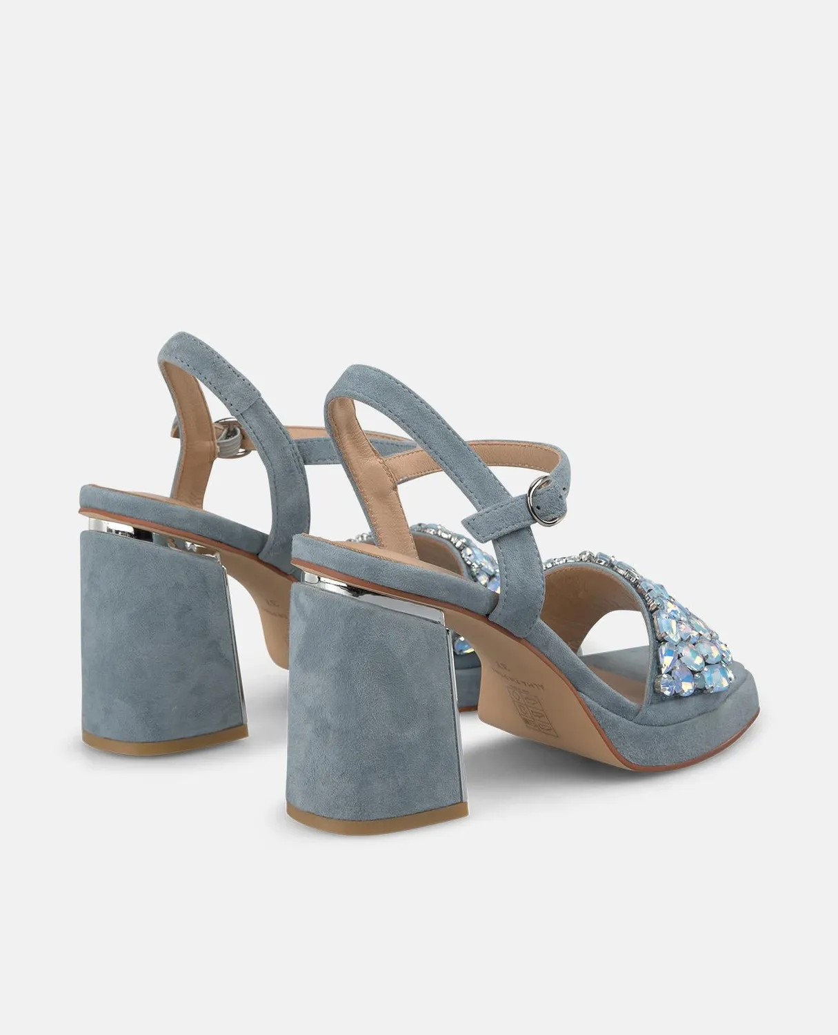 Alma en Pena V262652 sandales talon 8,5cm jean strass