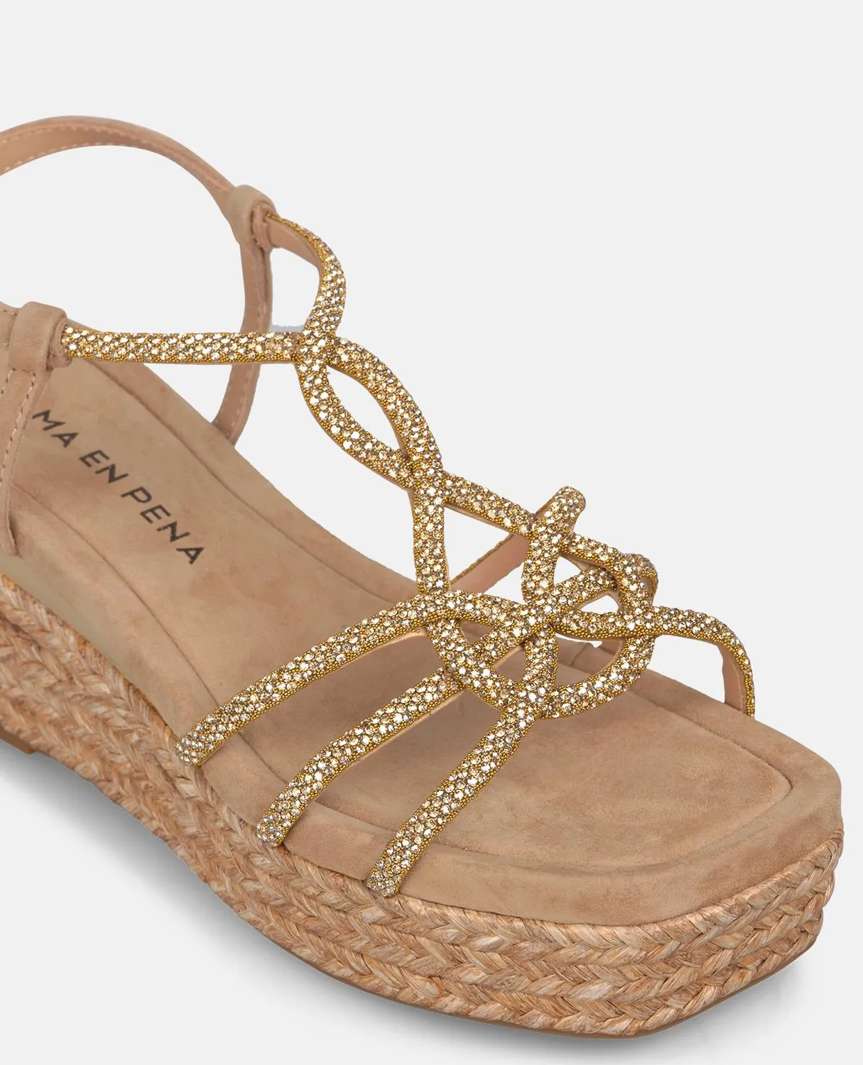 Alma en Pena V266511 espadrilles compensées beiges 7,5 cm