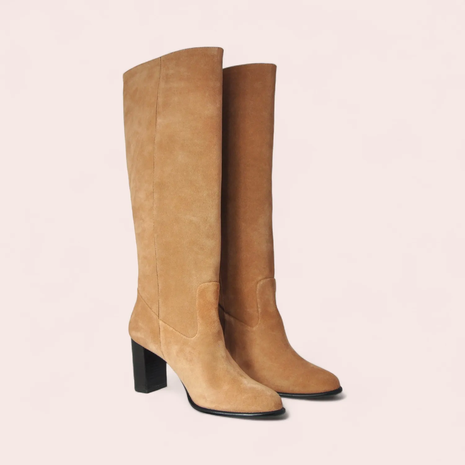 Karine Arabian Anne bottes cuir velours terracotta 36