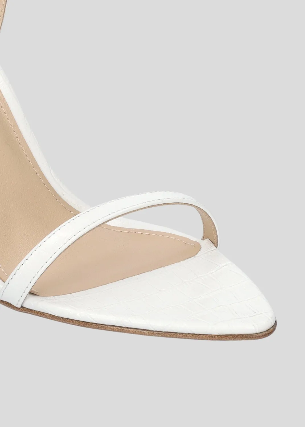 Lola Cruz Summer Heel Sandals 95 sandales blanc 9,5 cm
