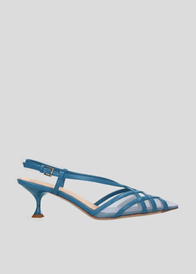 Lola Cruz Eloise Pump 55 escarpins bleu zafiro