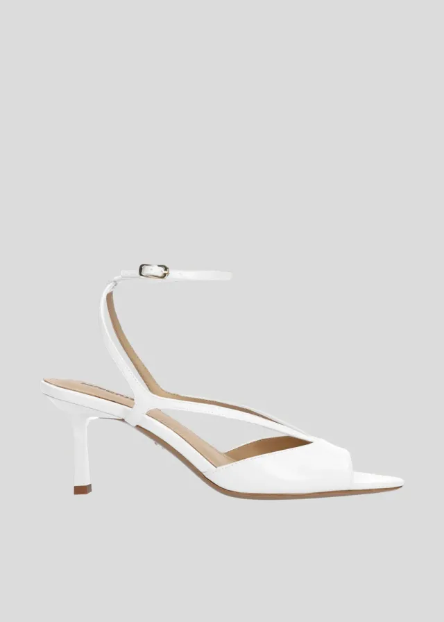 Lola Cruz Streep 65 sandales blanc talon 6,5 cm
