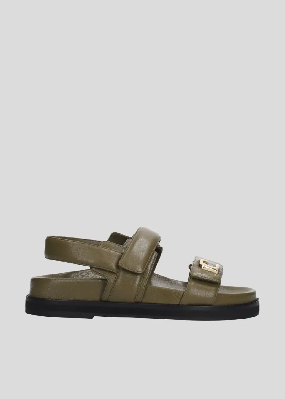 Lola Cruz Lola sandales plates vert kaki