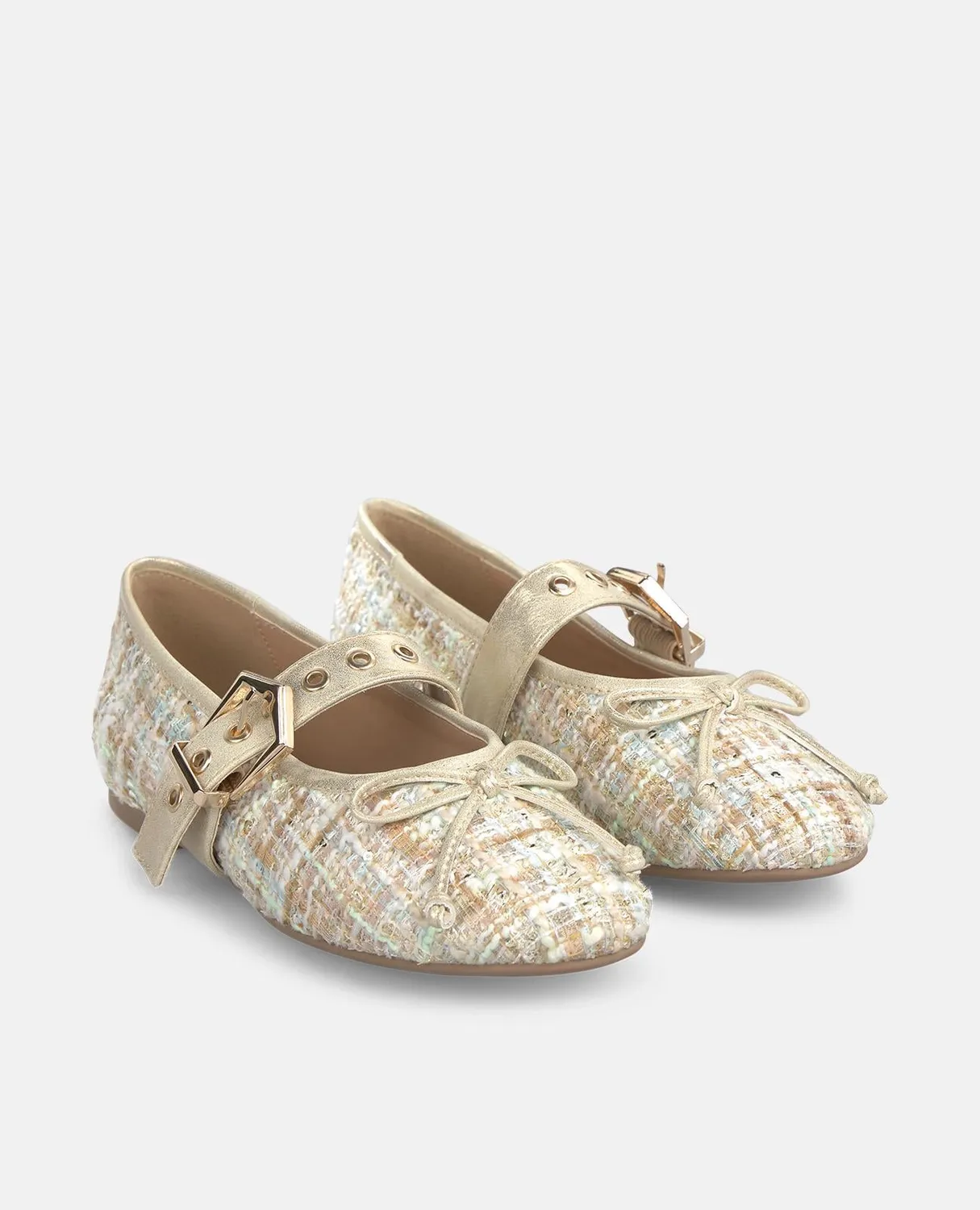 Alma en Pena V2650051 ballerine aqua boucle