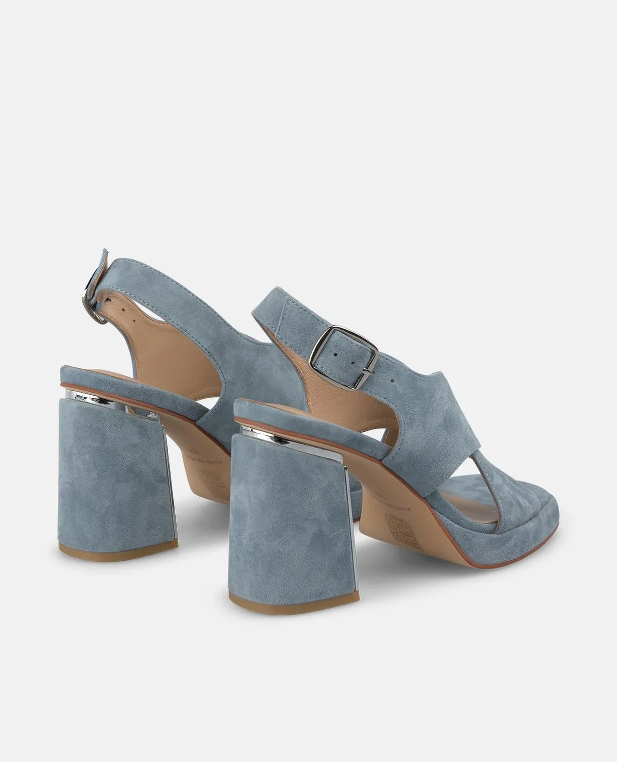 Alma en Pena V262654 sandales talon bleu jeans 8,5 cm