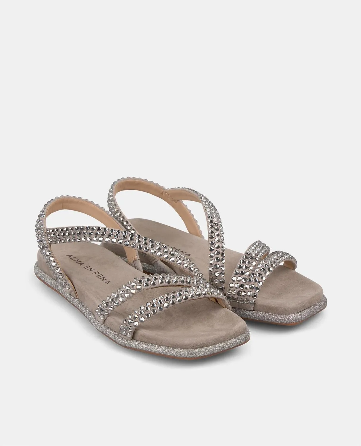 Alma en Pena V2551611 sandales plates taupe