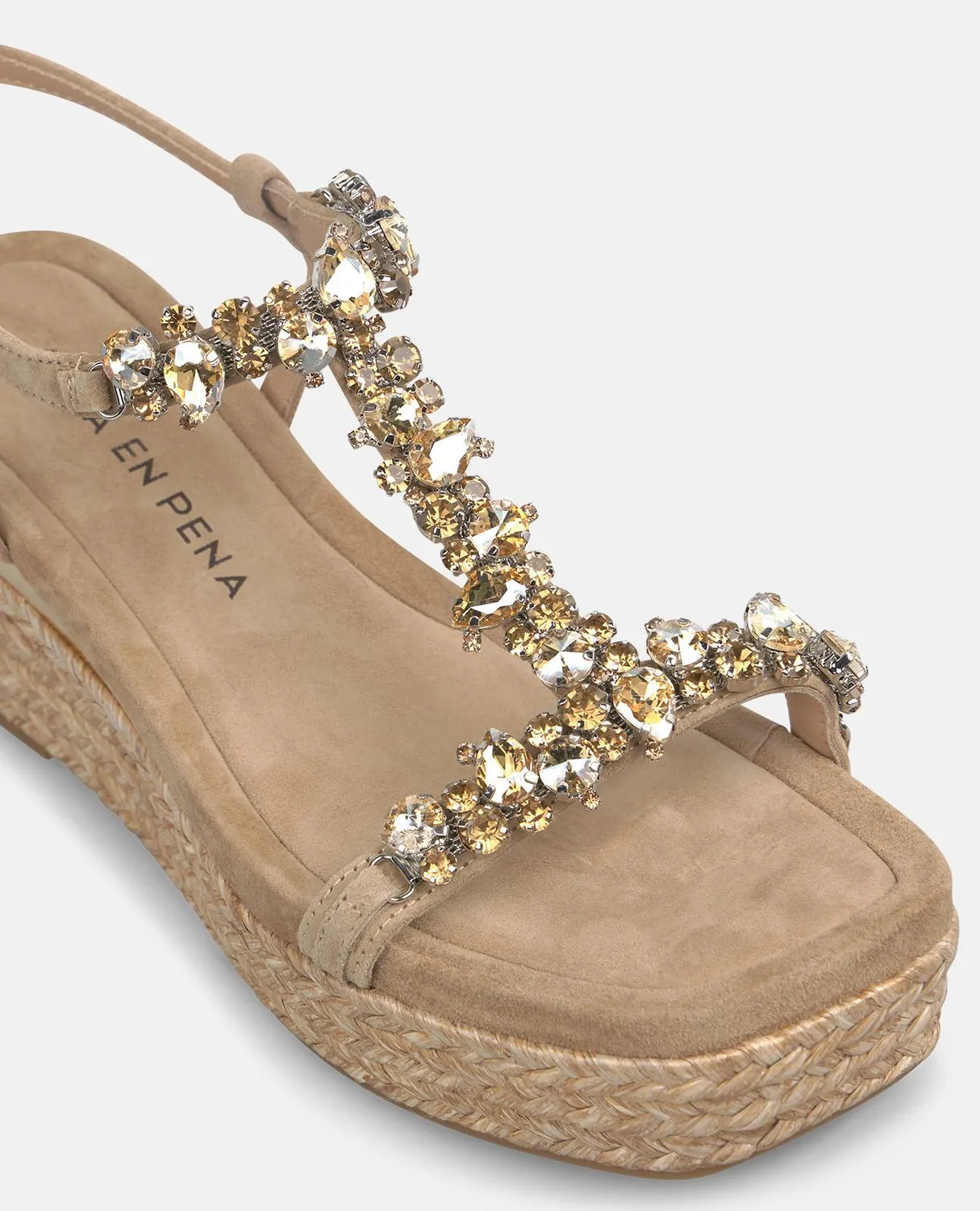 Alma en Pena V266506 espadrilles sable compensées