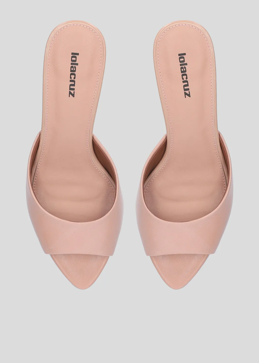 Lola Cruz Amelia 65 mules nude talon 6,5 cm