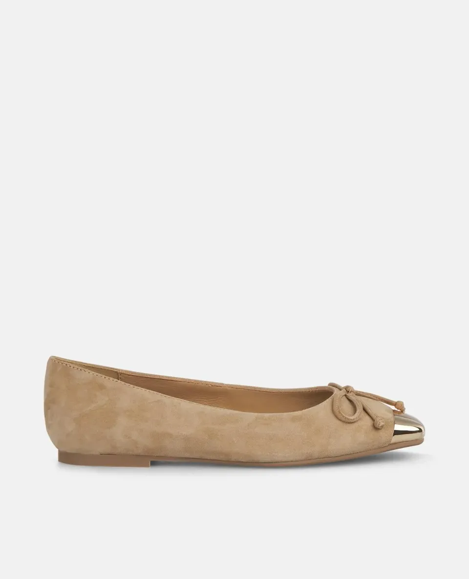 Alma en Pena I250157 Ballerines Camel Suède Nœud