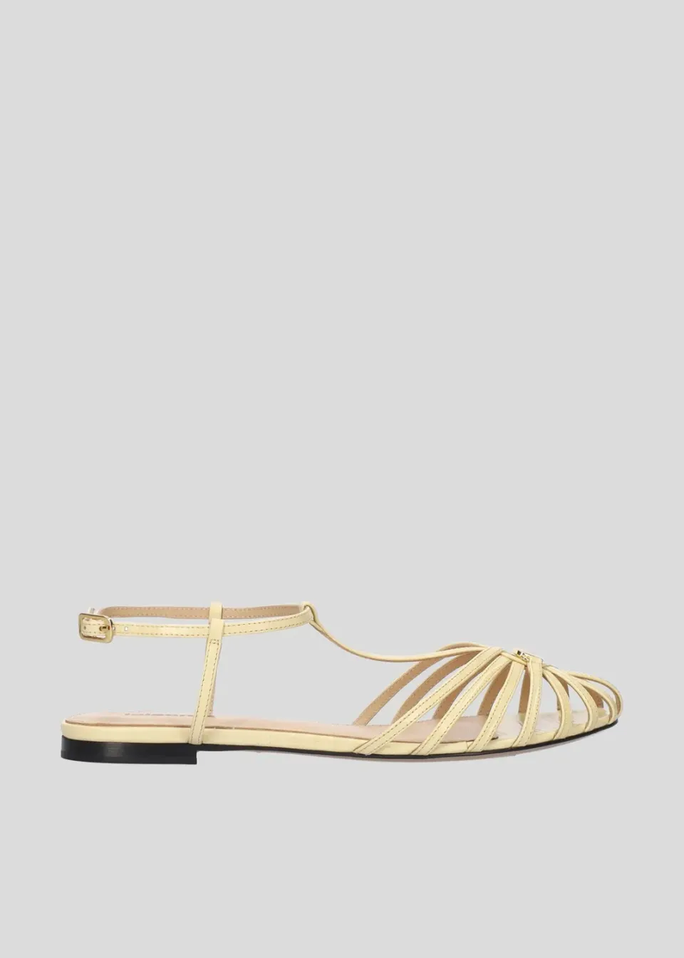 Lola Cruz Tango ballerine vanille cuir