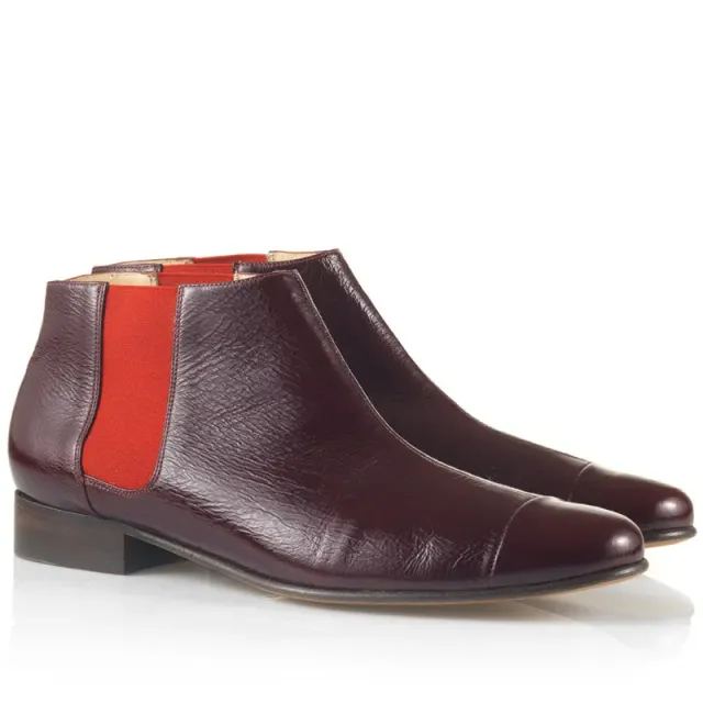 Bégum Paris Lucrèce Vogue bottines vernis bordeaux