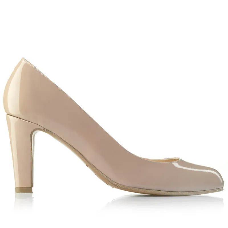 Bégum Paris Narcisse escarpins nude verni 7 cm