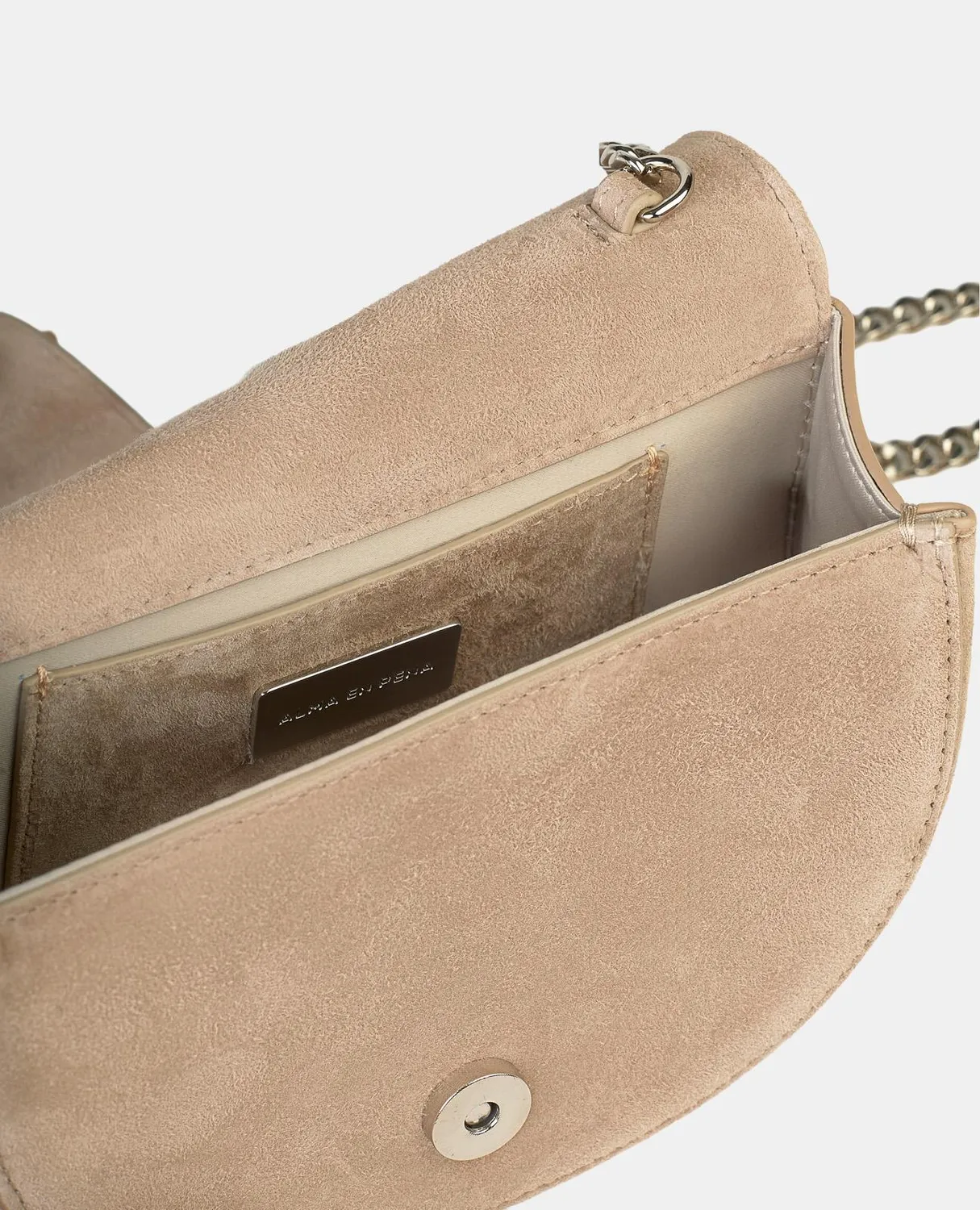 Alma en Pena BG100 sac demi-lune cuir vison chaîne