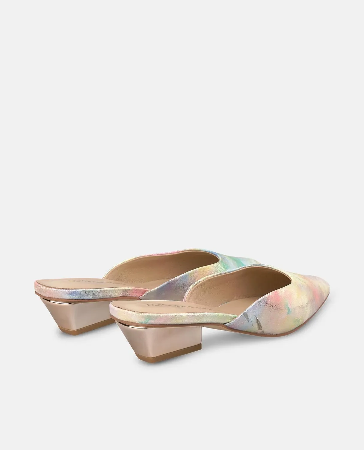 Alma en Pena V260750 mules cuir rose pointure 35 talon 3 cm