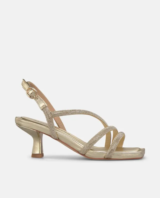 Alma en Pena V265001 sandales talon doré métalisé 5,5 cm