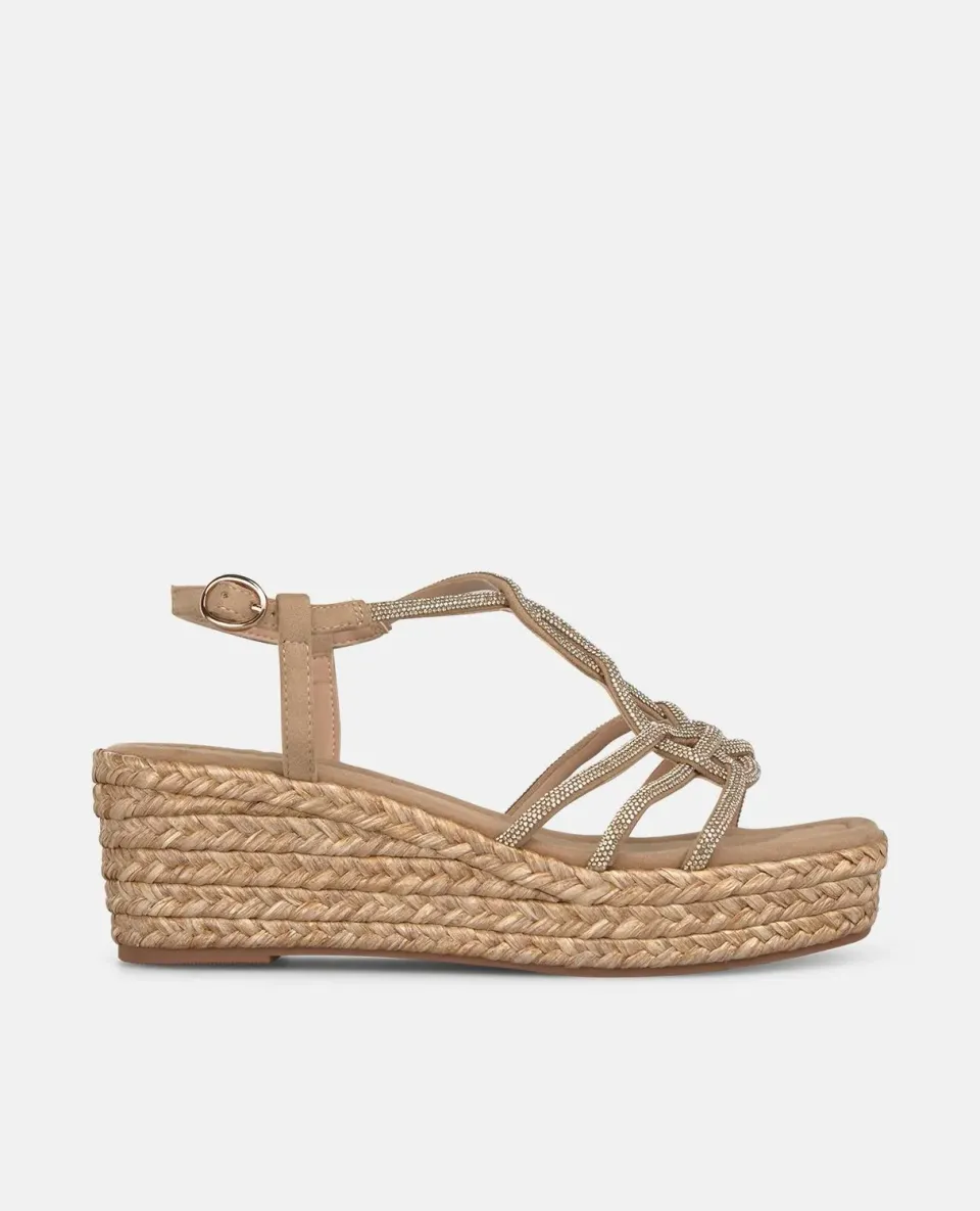 Alma en Pena V2650752 sandales compensées beige 6 cm