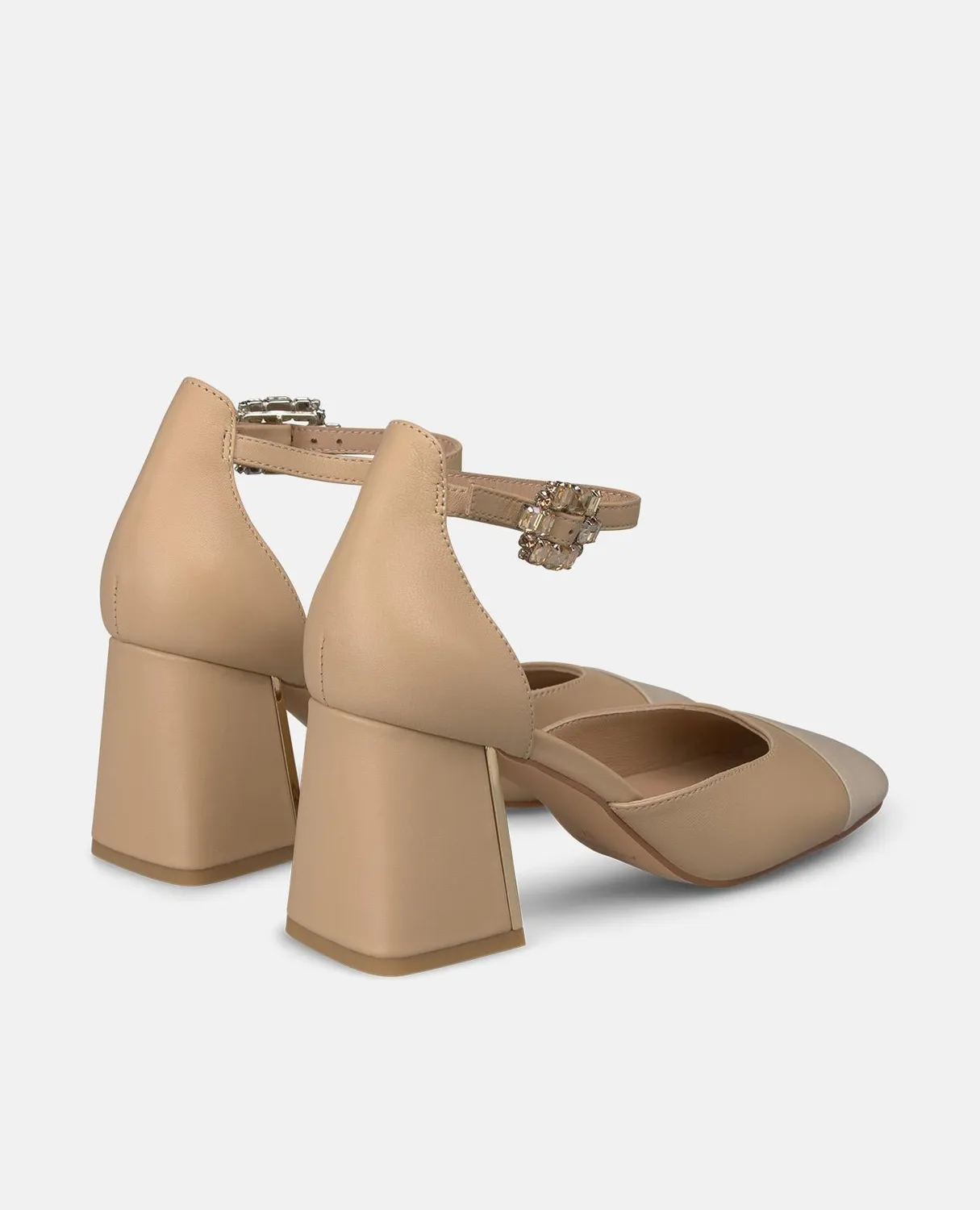 Alma en Pena V261502 escarpins cuir beige talon 7 cm