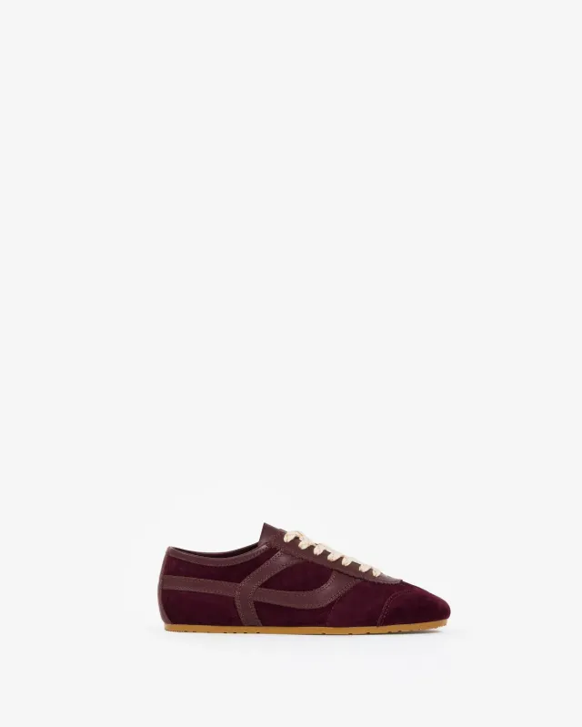 Mi/Mai Paola Burgundy baskets daim bordeaux